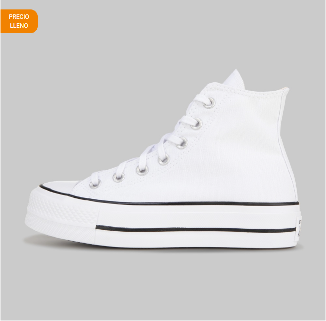 Tenis Converse Chuck Taylor All Star Lift Hi Lona Mujer