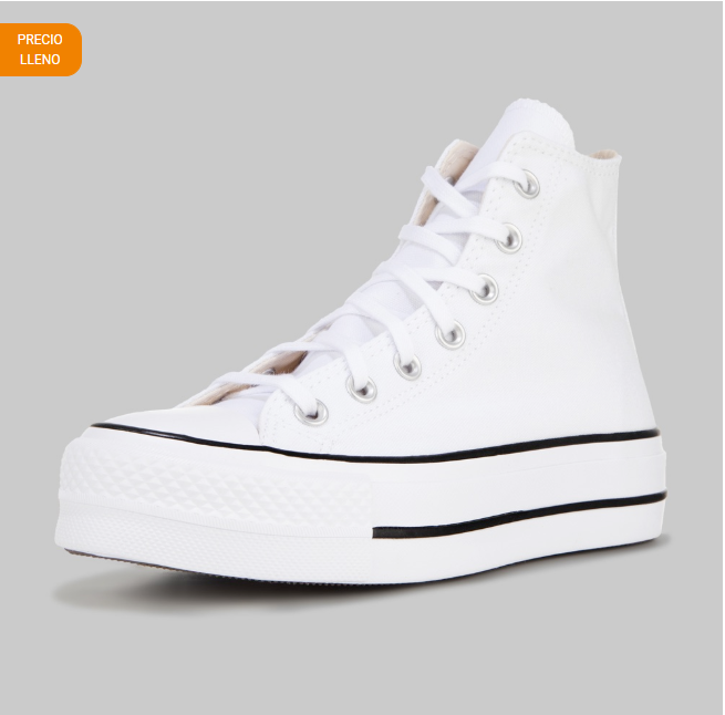 Tenis Converse Chuck Taylor All Star Lift Hi Lona Mujer
