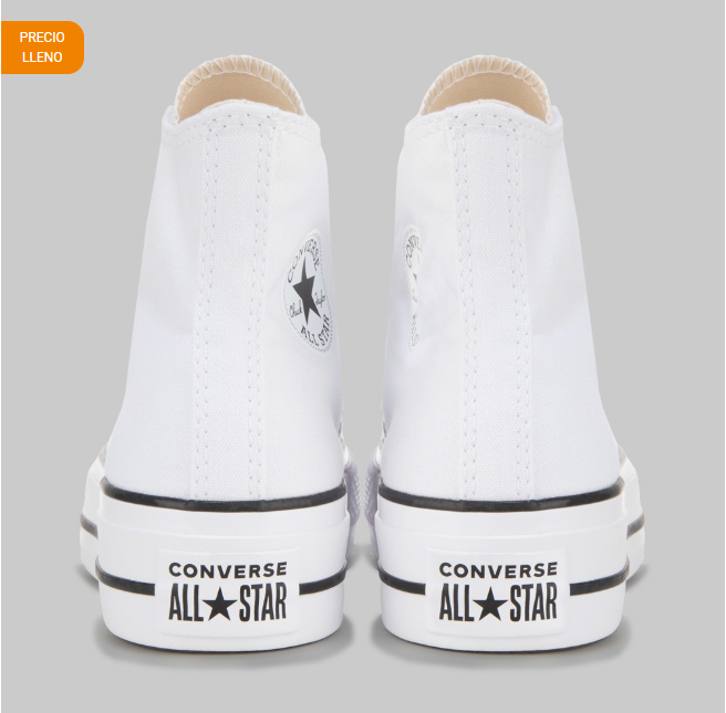 Tenis Converse Chuck Taylor All Star Lift Hi Lona Mujer
