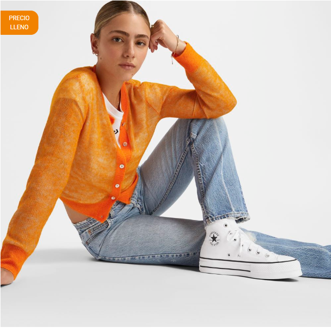 Tenis Converse Chuck Taylor All Star Lift Hi Lona Mujer