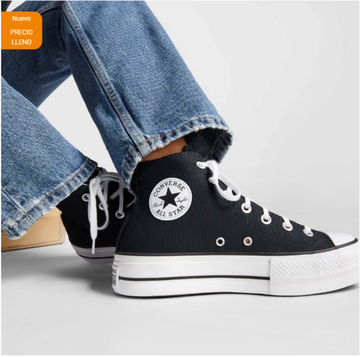 Tenis Converse Chuck Taylor All Star Lift Hi Lona Mujer