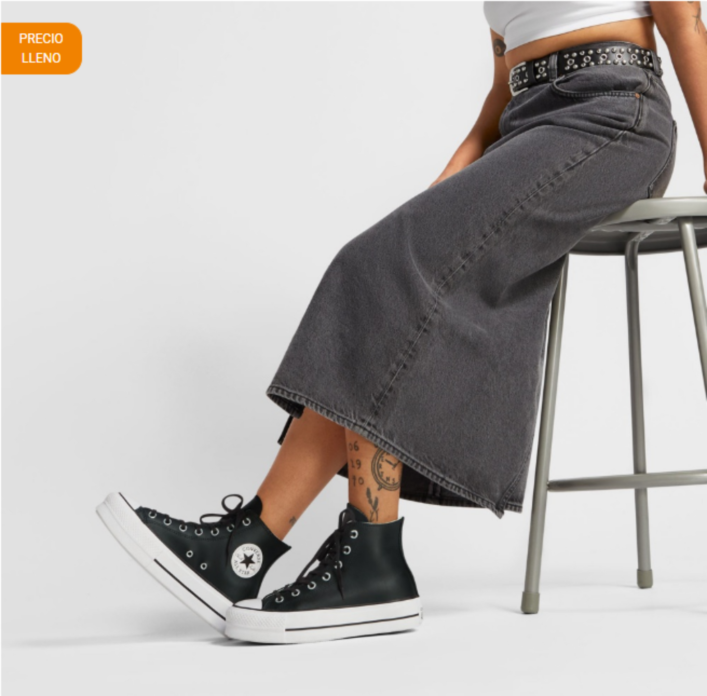 Tenis Converse Chuck Taylor All Star Lift Hi Piel Mujer
