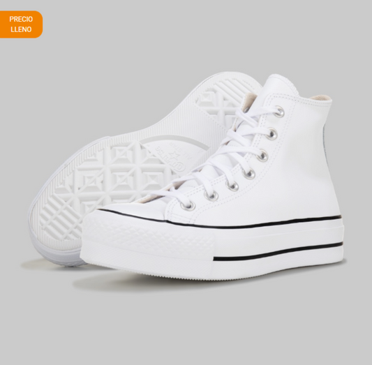 Tenis Converse Chuck Taylor All Star Lift Hi Piel Mujer