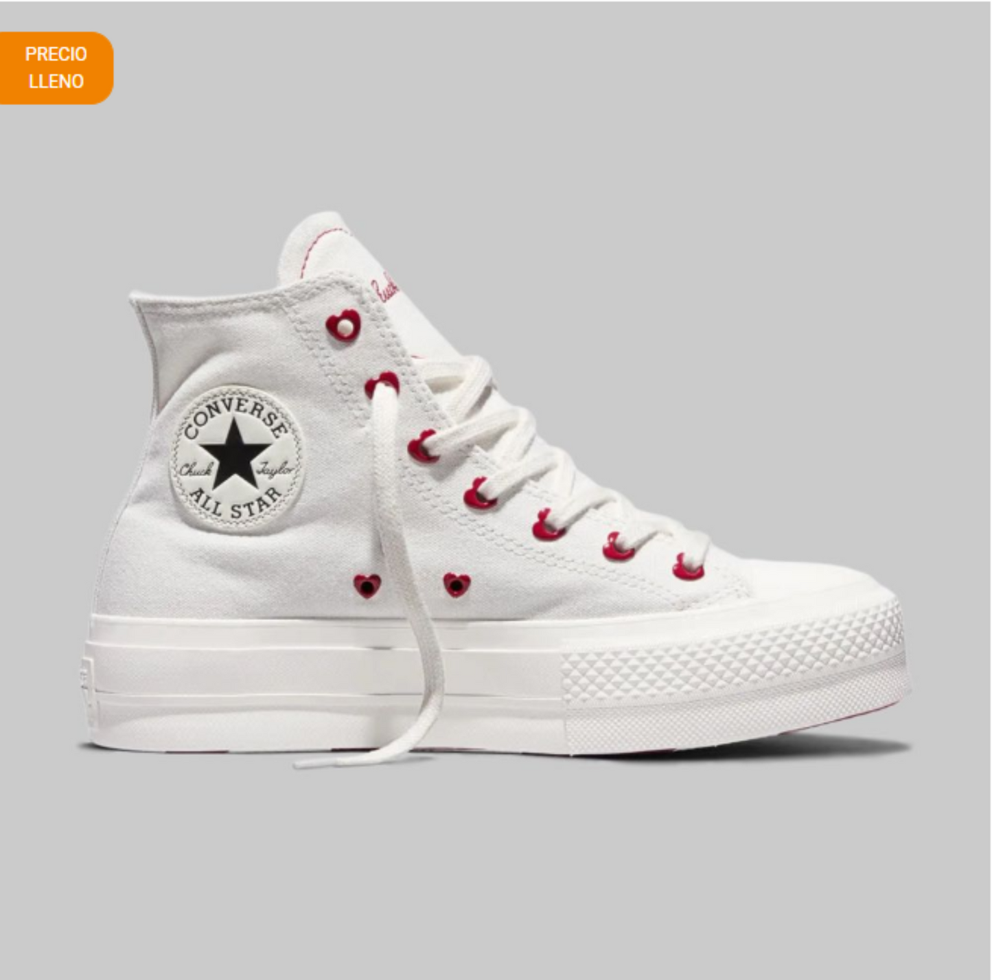 Tenis Converse Ctas Lift Platform San Valentín Mujer