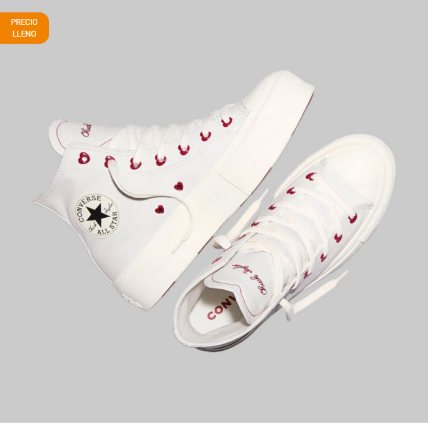 Tenis Converse Ctas Lift Platform San Valentín Mujer