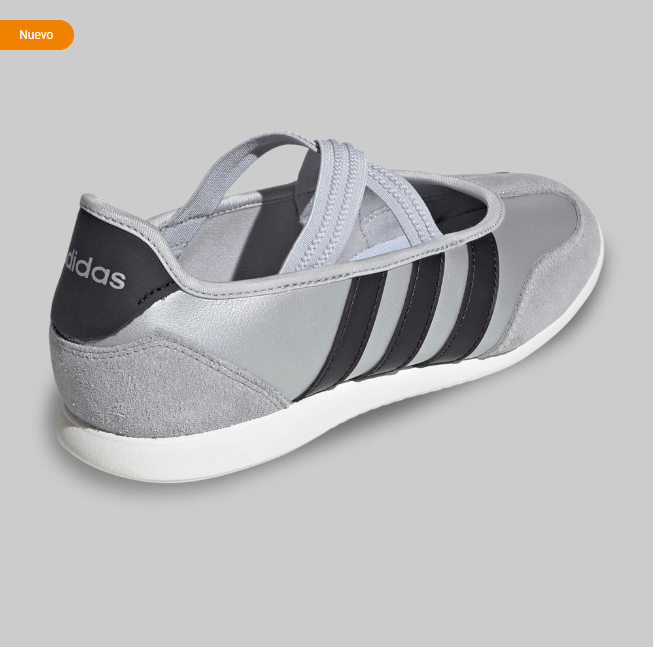 Tenis adidas Barreda Mary Jane Mujer Gris