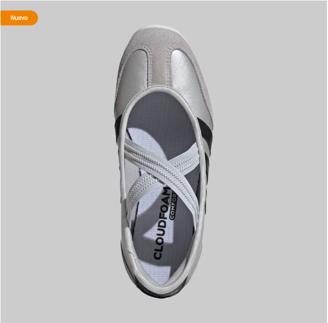 Tenis adidas Barreda Mary Jane Mujer Gris