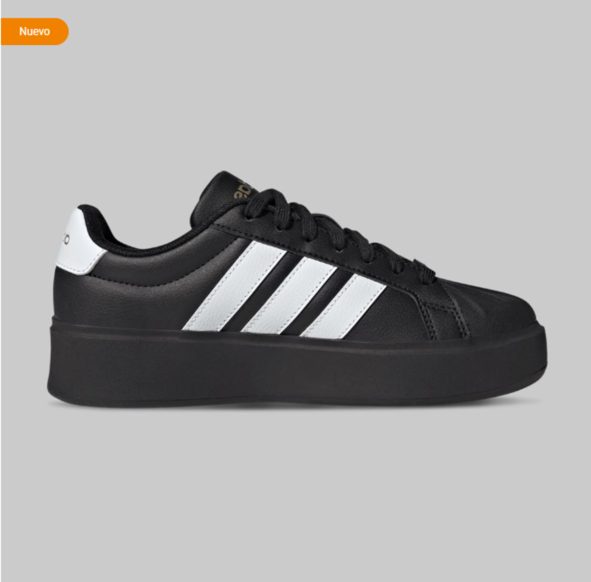 Tenis Adidas Streettalk Bold Mujer Negro/Blanco