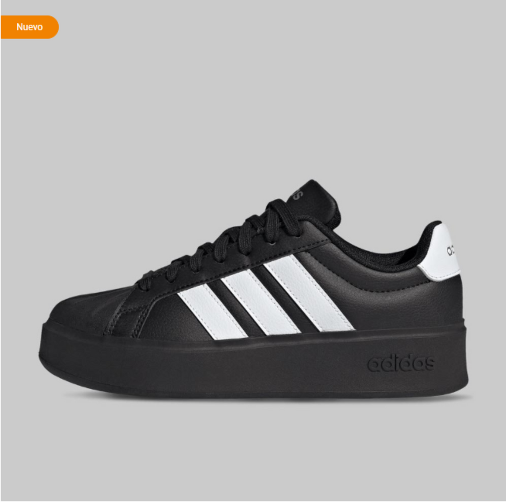 Tenis Adidas Streettalk Bold Mujer Negro/Blanco